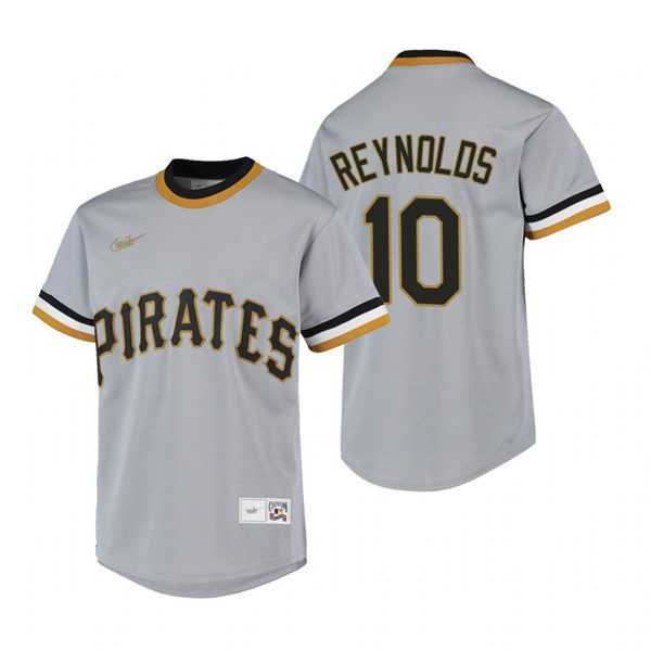 Men's Pittsburgh Pirates #10 Bryan Reynolds Nike Gray Cooperstown Collection Jersey Dzhi,We sell and wholesale Men's Pittsburgh Pirates #10 Bryan Reynolds Nike Gray Cooperstown Collection Jersey Dzhi on line form chian!